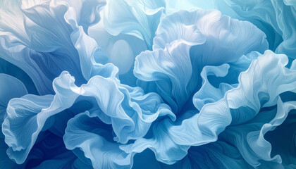 Obraz premium Surreal Fluid Backgrounds — Blue & Pink Ink Clouds