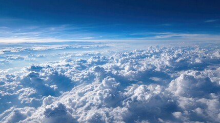 a view of the sky from an airplane
