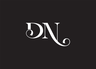 DN Initial logo template vector