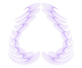 Abstract gradient wave lines forming creative geometric shapes — modern digital art, generative design, minimal futuristic background for posters, technology, NFT, web, branding and contemporary graph