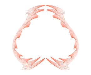 Abstract gradient wave lines forming creative geometric shapes — modern digital art, generative design, minimal futuristic background for posters, technology, NFT, web, branding and contemporary graph