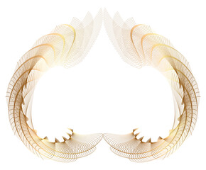Abstract gradient wave lines forming creative geometric shapes — modern digital art, generative design, minimal futuristic background for posters, technology, NFT, web, branding and contemporary graph