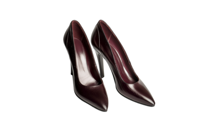 PNG a pair of black shoes on a transparent background