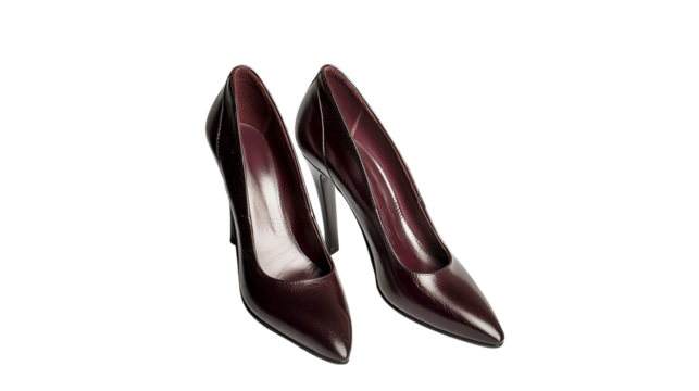 PNG a pair of black shoes on a transparent background