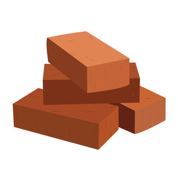 red brick. vector red brick illustrations