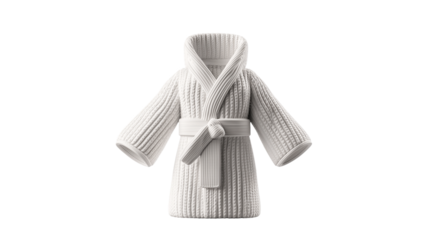 PNG a white robe on a transparent background