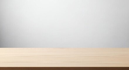 Bright, clean wooden table surface providing a versatile blank space, ideal for culinary showcases, product photography, or any creative endeavor requiring a pristine backdrop.