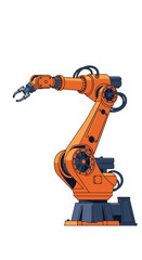 Industrial robotic arm for automated manufacturing processes and precision tasks