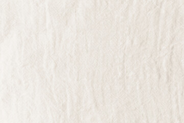  White  linen fabric texture background close up