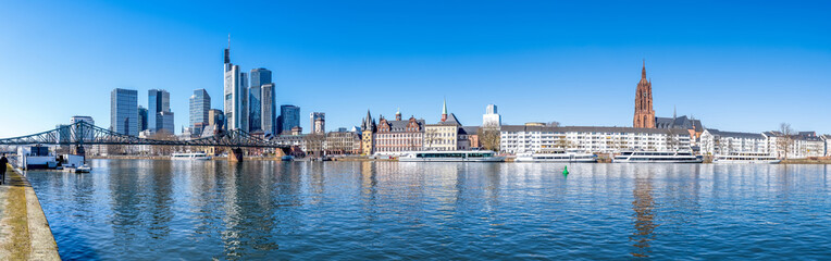 Skyline, Frankfurt am Main, Hessen, Deutschland 