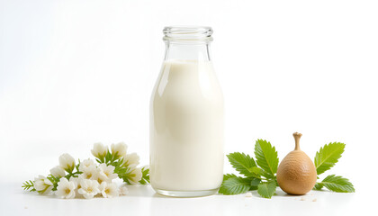 Fresh Milk Bottle Isolated