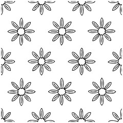 Fototapeta premium Floral repeat pattern background offers a whimsical touch enhancing various design applications and crafts seamlessly