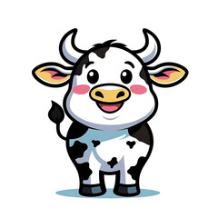 vector illustration cow