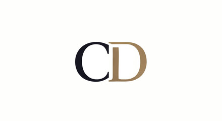 A minimalist logo design featuring the intertwined letters "CD" in a sophisticated typeface.