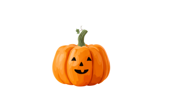 Halloween pumpkin with a smiling face design