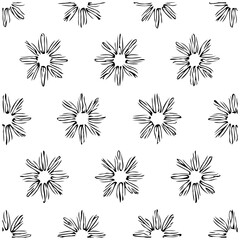 Obraz premium Elegant hand drawn floral seamless pattern ideal for backgrounds textile designs and artistic projects decoration