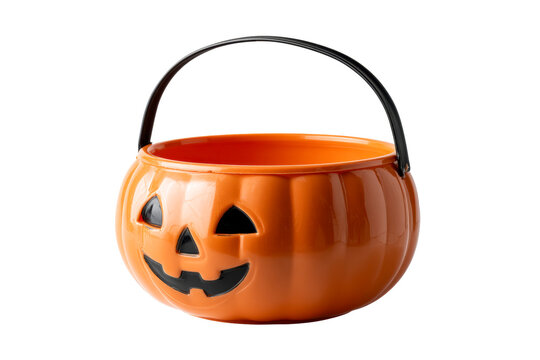 Pumpkin bucket ready for candy