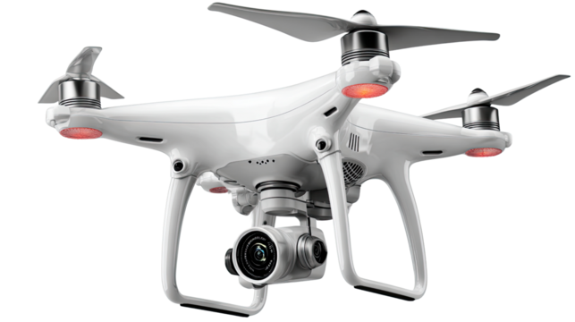 Drone Innovation: A sleek, modern drone, poised for aerial exploration. Its cutting-edge design hints at advanced technology and the excitement of flight.