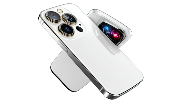 Modern Smartphone : A sleek, next-generation smartphone showcasing cutting-edge design and advanced technology, poised to revolutionize connectivity and communication in the digital age.