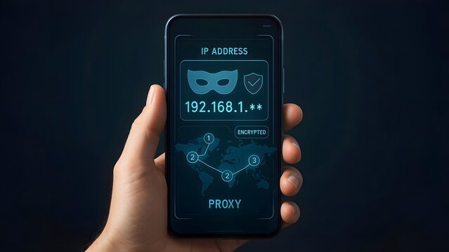 Smartphone with AR Proxy and Encrypted IP Holographic Interface