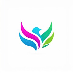 Obraz premium Vibrant Bird Logo Colorful Avian Design for Brand Identity