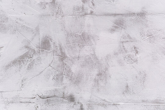 black and white wall texture with rough plaster for abstract background and interior decor