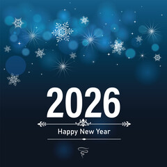 Elegant 2026 calendar poster with stylish background layout.