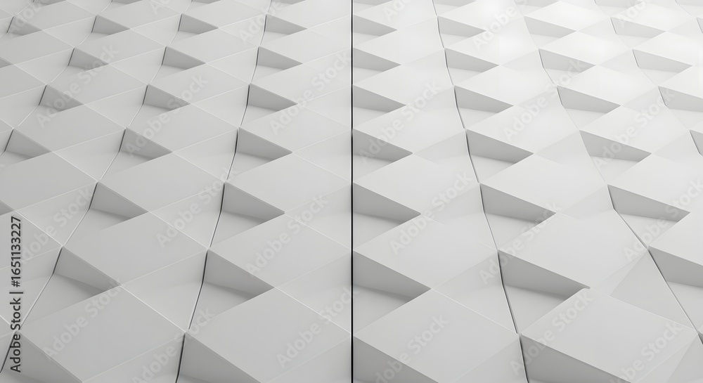 Poster geometric abstraction: a mesmerizing study of repeating patterns and geometric precision, showcasing