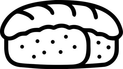 Artistic vector illustration of a delicious sushi roll presented with vibrant green wasabi paste and thinly sliced pickled ginger perfect for culinary themes