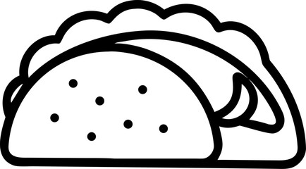 Delicious mexican taco with seasoned ground beef fresh lettuce and savory toppings perfect for food related designs and menus