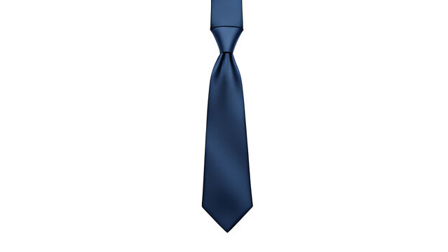 blue tie isolated on white