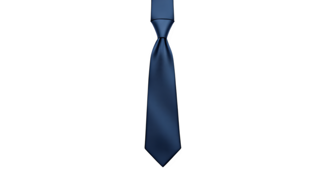 blue tie isolated on white