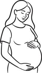 Pregnant Woman Silhouette Vector &ndash; Motherhood Design

Mom to Be Vector Bundle &ndash; Pregnancy Silhouette Collection

Mother and Baby Silhouette Vector for Family and Maternity Design