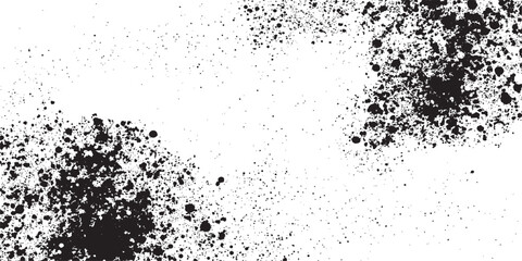 Fototapeta premium Abstract splash grunge background with dirty black and white paint stains and ink spray texture border design