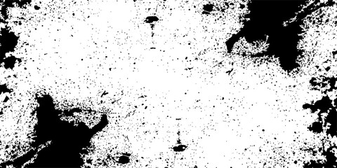 Fototapeta premium Grunge paint splatter and black ink splash background texture design