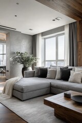 Fototapeta premium Modern living room interior (2)