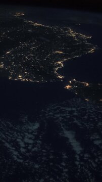 Night Earth Timelapse: Gibraltar Strait. Source material was provided by NASA.