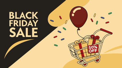 Black Friday Sale Shopping Discount Retail Vector