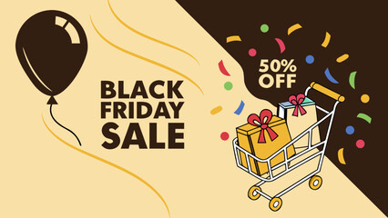 Black Friday Sale Shopping Discount Retail Vector