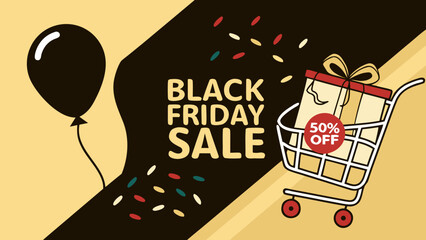 Black Friday Sale Shopping Discount Retail Vector