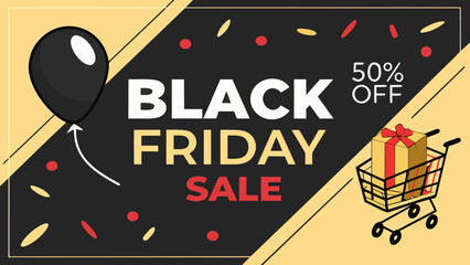 Black Friday Sale Shopping Discount Retail Vector