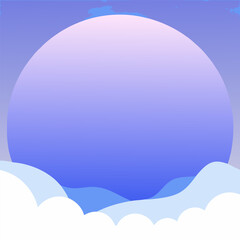 Abstract icy blue gradient banner with subtle winter morning hues