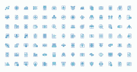 Accounting and Tax colorful line icon set. Related to money, business, earning, tax, accounting, income and more. Isolated icons. Tax icon set. Pixel perfect. Stroke editable vector.