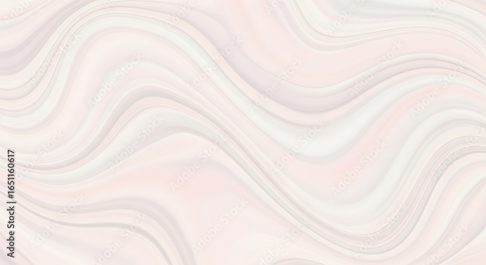 Aufkleber soft pastel waves flow gently creating a calming abstract background with elegant swirling motion,