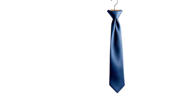 blue tie isolated on white