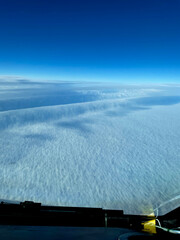 a Lager rotor cloud as seen from an airliner from thirty-seven thousand feet above Greenland.
