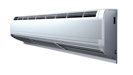 Full-Size Large Air Conditioner Appliance Modern Home Cooling System Illustration on White Background