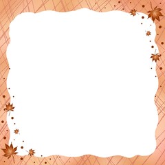 Obraz premium hand painted flower frame illustration tree for wedding design logos and greeting cards