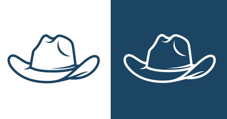 Cowboy Hat Logo Designs Modern Cowboy Hat Vector Illustrations for Branding & Western Themes