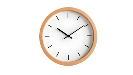 wall clock isolated on white